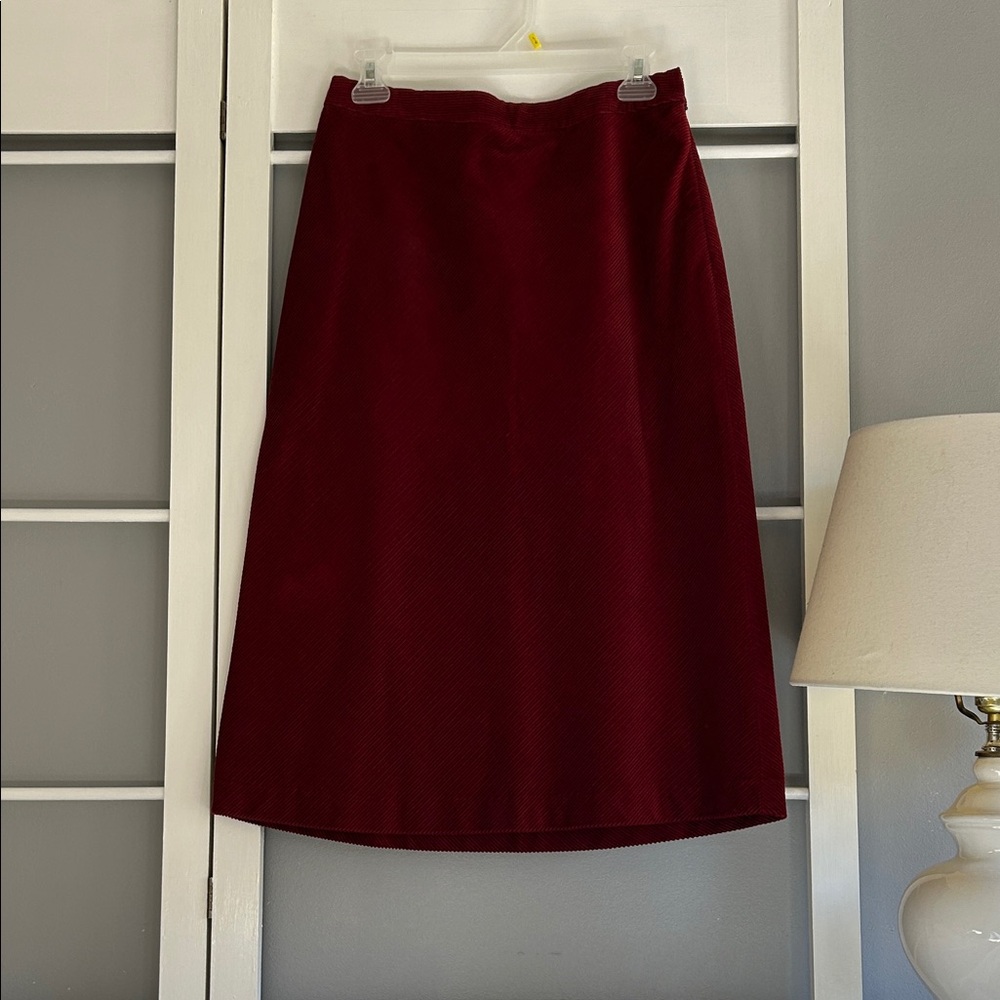 Vintage Red Corduroy A-line Skirt by GAP